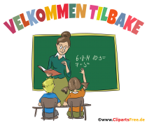 Willkommen zurück auf Norwegisch Clipart, Illustration