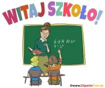 Clipart kostenlos Willkommen Schule auf Polnisch