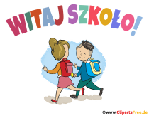 Schulanfang in Polen Bild, Illustration, e-Card