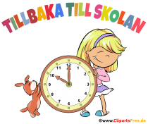 Schulanfang schwedisch Clipart, Comic, Cartoon