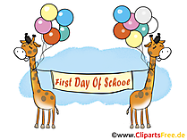 Illustration Erster Tag in der Schule