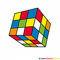 Rubiks Cube Clipart-bild gratis