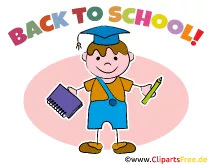 Schüler geht in die Schule - Einschulung Bilder