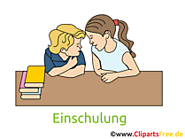 Schuleinführung Einladung, Clipart, Bild