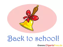 Zurück in die Schule Clipart, Karte
