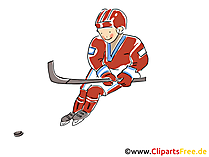 Eishockey Deutschland Clipart, Bild, Comic, Cartoon, Illustration gratis