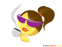 Emoticons free download - Smiley mit Tasse Kaffee Emoticons free download - Smiley mit Tasse Kaffee