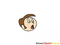 Angst Clipart, Bild, Cartoon, Comic, Illustration gratis