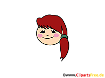 Girl smiling Clipart, Bild, Cartoon, Comic, Illustration gratis Girl smiling Clipart, Bild, Cartoon, Comic, Illustration gratis