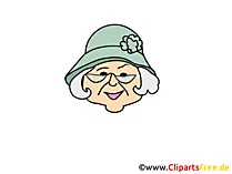 Großmuter Clipart, Bild, Cartoon, Comic, Illustration gratis