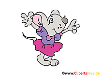 Maus freut sich Clipart, Illustration, Bild, Grafik gratis Maus freut sich Clipart, Illustration, Bild, Grafik gratis