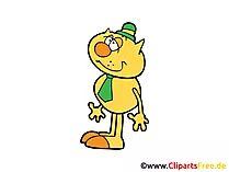 Wichtiger Kater Clipart, Bild, Comic, Cartoon gratis