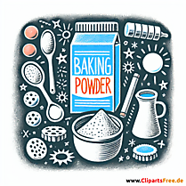 Backpulver Clipart
