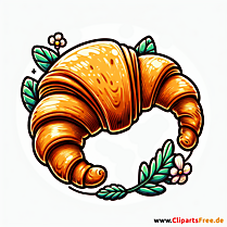 Croissant Clip Art - Bilder zum Thema Backwaren