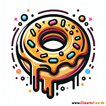 Donat Clip Art - Bilder zum Thema Backwaren