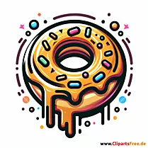 Donat Clip Art - Bilder zum Thema Backwaren