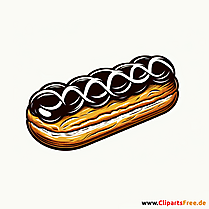 Eclair Clipart - Bilder zum Thema Backwaren