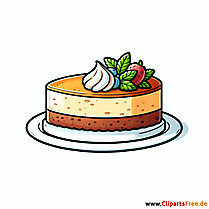 Käsekuchen Clipart - Bilder zum Thema Backwaren