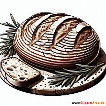 Sauerteigbrot Clipart - Bilder zum Thema Backwaren