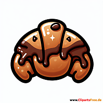 Schokocroissant Clipart - Bilder zum Thema Backwaren