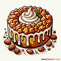 Streuselkuchen Clipart - Bilder zum Thema Backwaren