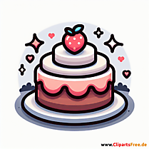 Torte Clip Art - Bilder zum Thema Backwaren