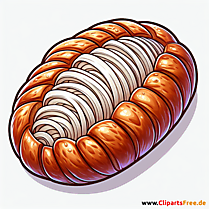 Zwiebelbrot Clipart - Bilder zum Thema Backwaren