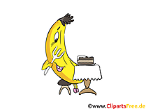 Banane Comic, Clipart, Bild, Illustration