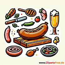 Bratwurst Bild zum Thema Essen