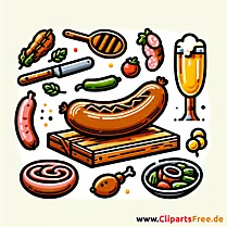 Bratwurst Bild zum Thema Essen