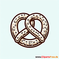 Brezel Clipart zum Thema Essen