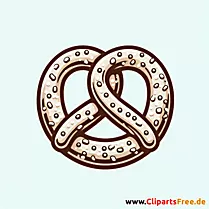 Brezel Clipart zum Thema Essen