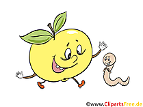 Cartoon Apfel Clipart, Bild, Illustration