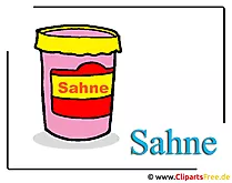 Clip Art Essen Sahne gratis