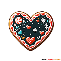 Clip Art Lebkuchenherz