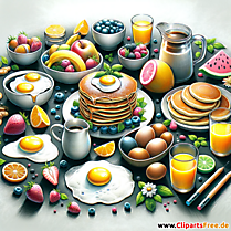 Clipart Frühstück