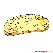 Cliparts Essen und Trinken - Käse und Brot