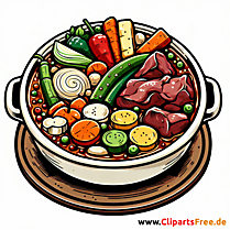 Eintopf Clipart zum Thema Essen