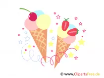 Eis Clipart, Grafik, E-Karte, Bild zum Geburtstag