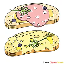 Essen Bilder kostenlos - Wurst und Kase