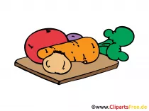 Gemüse in der Küche Bild, Clipart, Illustration, Grafik, Zeichnung