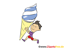 Grosses Eis Clipart, Bild, Illustration