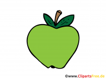 Grüner Apfel Bild, Clipart, Illustration, Grafik, Zeichnung kostenlos Grüner Apfel Bild, Clipart, Illustration, Grafik, Zeichnung kostenlos