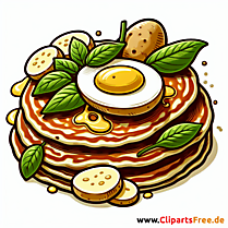 Kartoffelpuffer Clipart zum Thema Essen