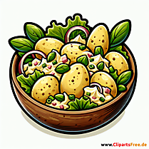 Kartoffelsalat Clipart zum Thema Essen