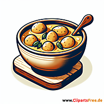 Kartoffelsuppe Clipart zum Thema Essen
