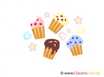 Kleine Kuchen Clipart, Bilder, Images, Illustrationen kostenlos