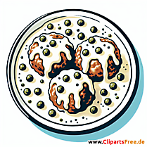 Königsberger Klopse Clipart zum Thema Essen