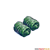 Kohlrouladen Clipart zum Thema Essen