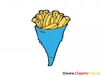 Pomfrites Bild, Clipart, Illustration, Grafik, Zeichnung kostenlos